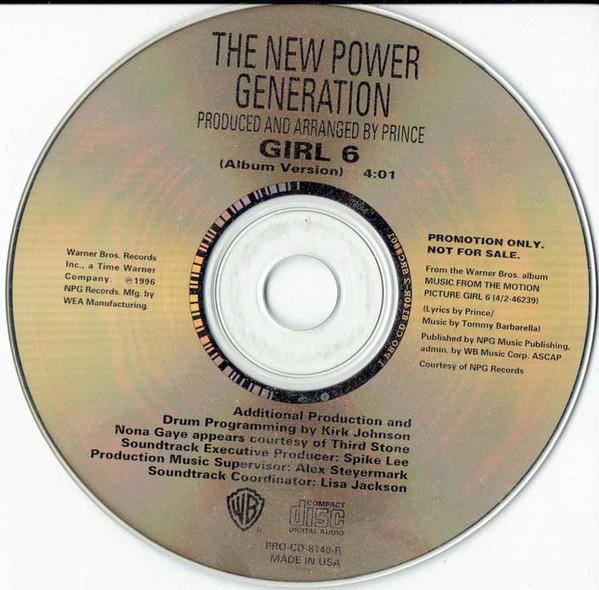 

CD NEW POWER GENERATION - Girl 6 PROCD8140RPROMO Warner Bros. Re 1996 US Soul/Funk Used