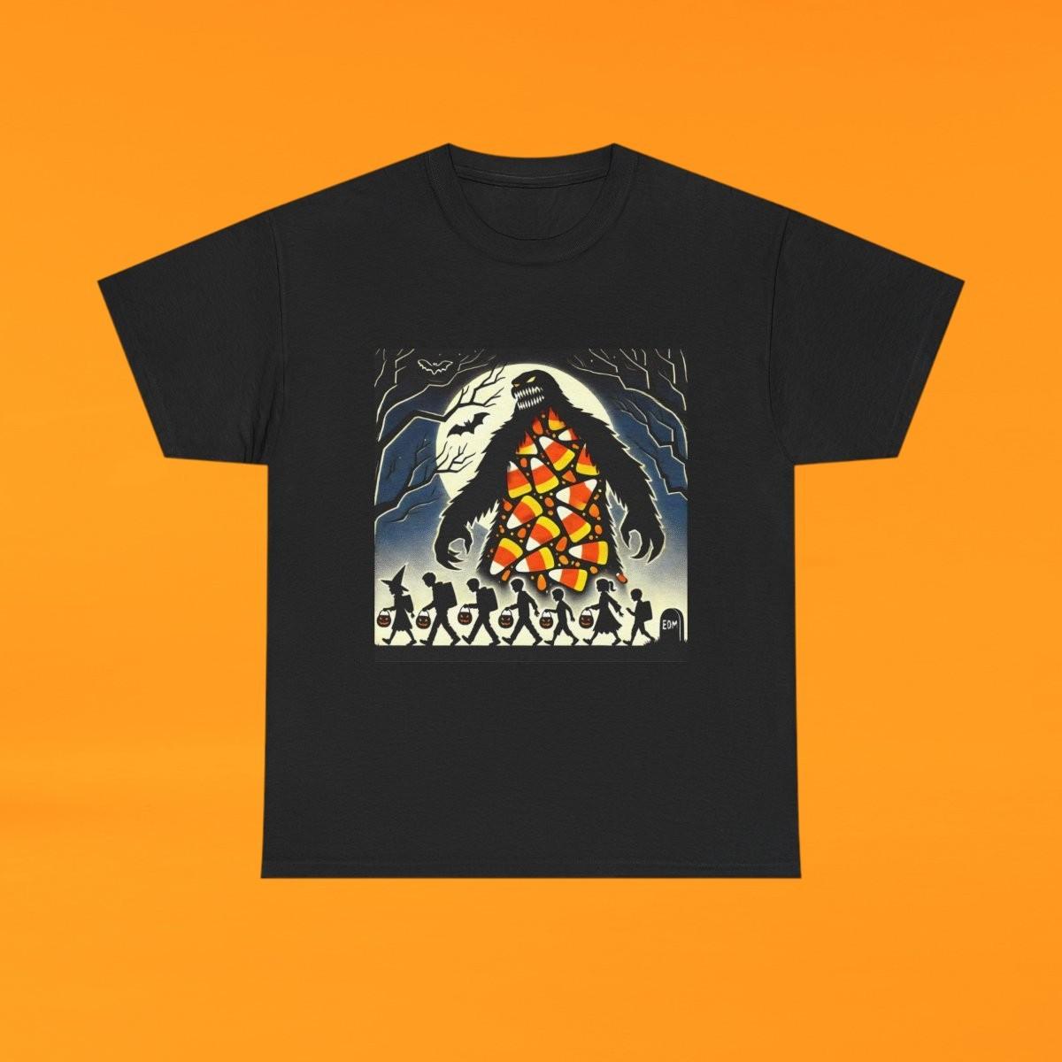 Trick or Treaters Halloween Shirt | Candy Corn Monster Fun Spooky Tee M