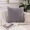 Modern Double-Sided Taffeta Plush Pillow Cover for Autumn/Winter - Sofa & Bedside Waist Support Cushion
