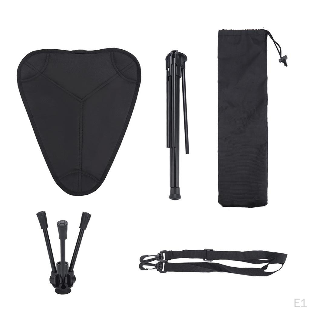 Slacker Folding Tripod Stool for Outdoor Camping Walking Hunting Hiking Fishing Travel, Support 330