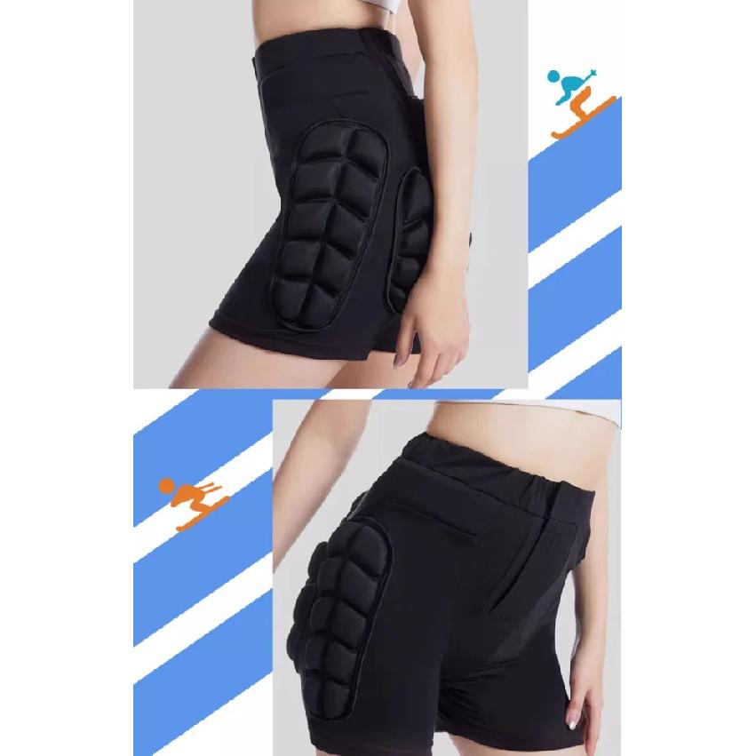 Anti-Fall Hip Protection Pants Unisex Hip Butt Padded Short Pants Roller Skating Ski Protective Equipment Outdoor Sports Hip Pad