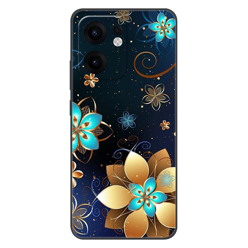 For OPPO Reno13 F Case 13F Flowers Silicone Soft TPU Back Cover For OPPO Reno 13F 5G Case CPH2699 Coque Shockproof Fundas
