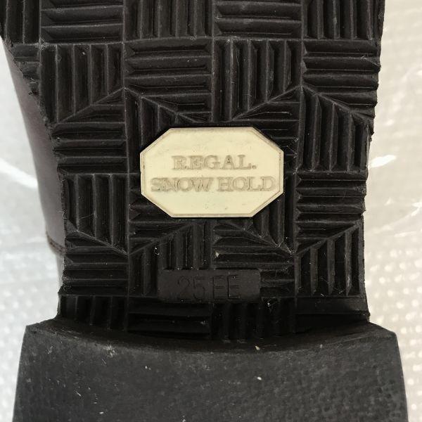 Regal Genuine Leather Straight Tip Closed Lacing Shoes Size 25.0EE Brown Business Dress Shoes(USED)