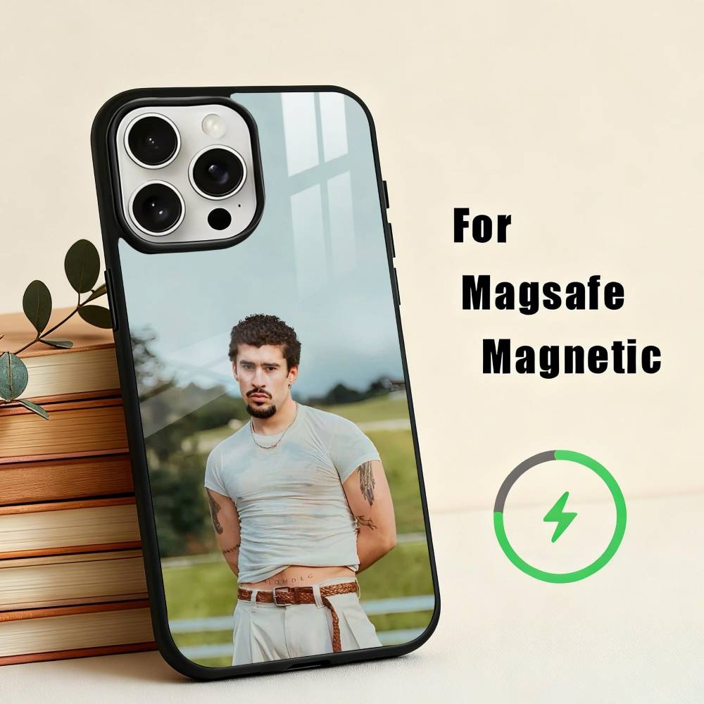 B-Bad B-Bunnys D-DTMF Phone Case For iPhone17,16,15,14,13,12,11 Plus,For Magnetic Wireless Charge Cover