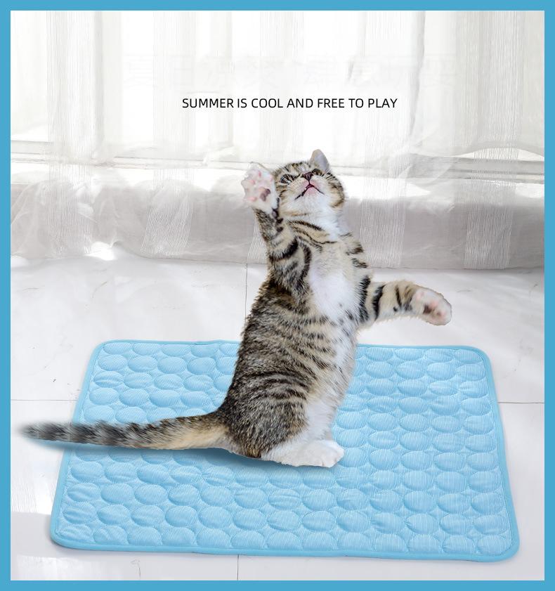 Pet Ice Silk Pad - Summer Cooling Pad For Sofa Breathable And Anti-slip Anti-biting Dog Bed Ice Pad Summer Coolness Dog Pad