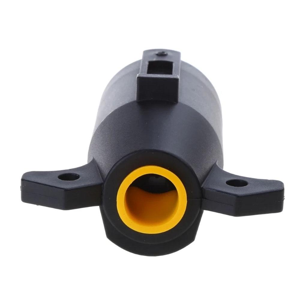 American style 7-pin 7 Way Trailer Towing Blade Round Socket Plug Connector Adapter 12V 7 PIN Plug Adapter For Trailer RV Yacht