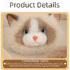 Long Tail Cat Plush Keychain Cute Stuffed Animal Doll Kawaii Ragdoll Cat Stuffed Keychain  Gift