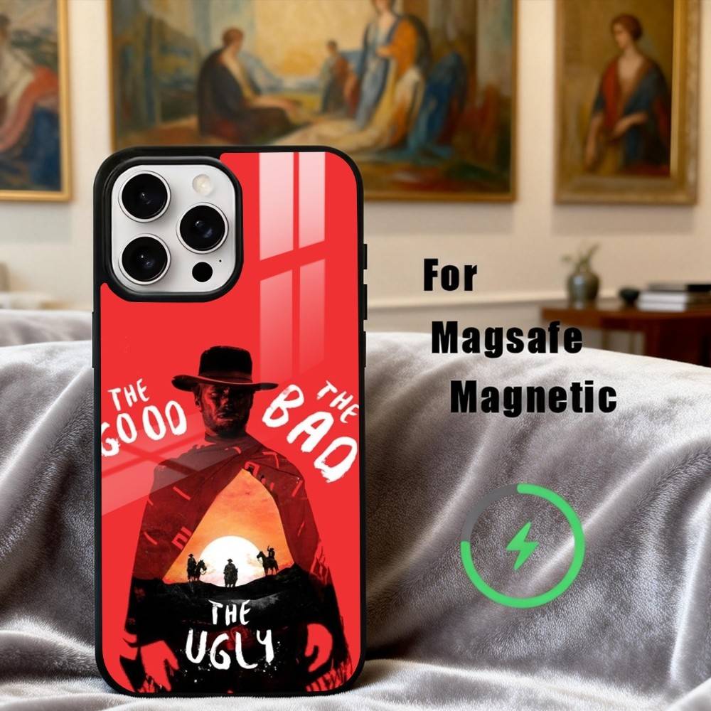 FILM T-The Good the Bad and Ugly Handyhülle Für iPhone17,16,15,14,13,12,11 Plus,Pro Max Magnetisch Für Magsafe Kabelloses Laden