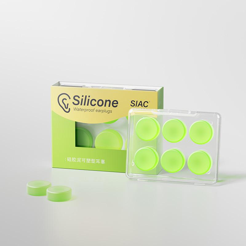 6 st silikonöronproppar Återanvändbara öronproppar för sömn, simning, resor, arbete, studier Brusreducering Flexibla öronproppar