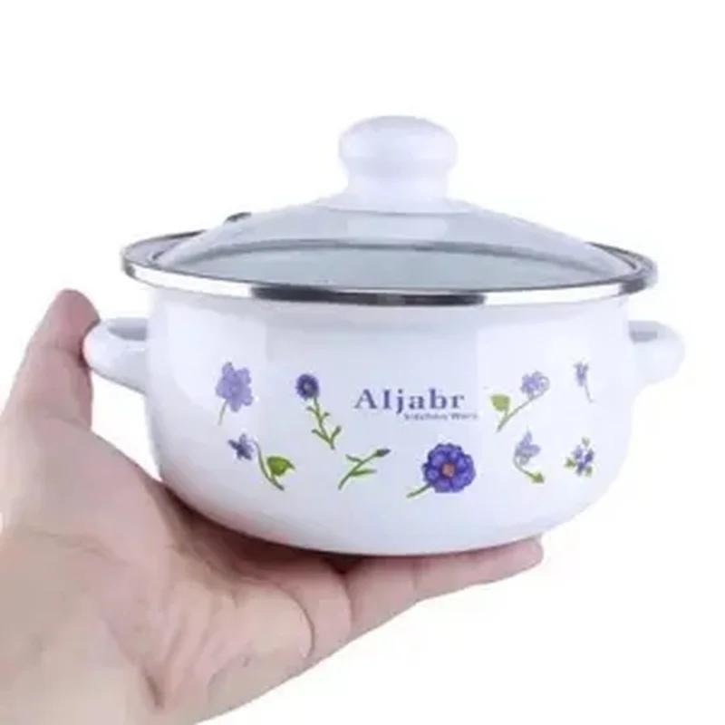 Enamel Pot Thickening Household Large-capacity Soup Stew Pot SoupChinese Medicine Casserole Induction Cooker Gas