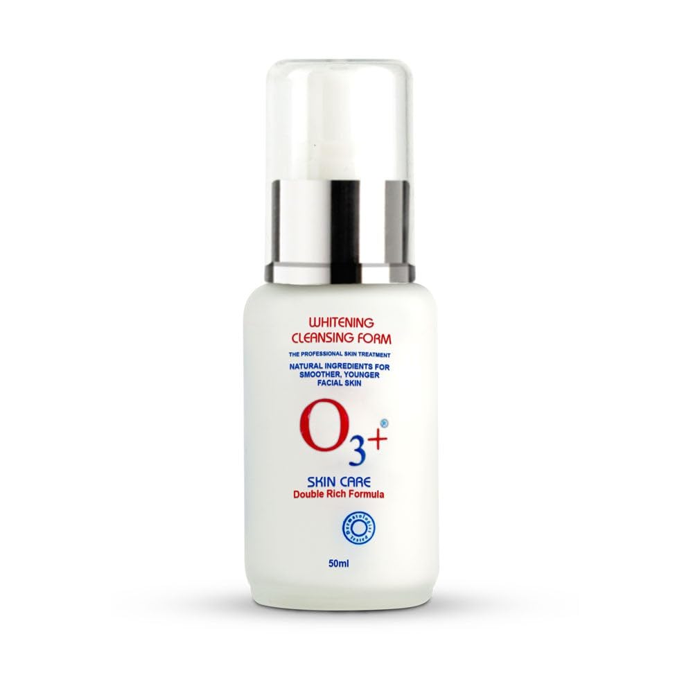 O3+ Whitening Cleansing Foam 50G For Dark And Uneven Skin Daily Gentle Face Cleanser