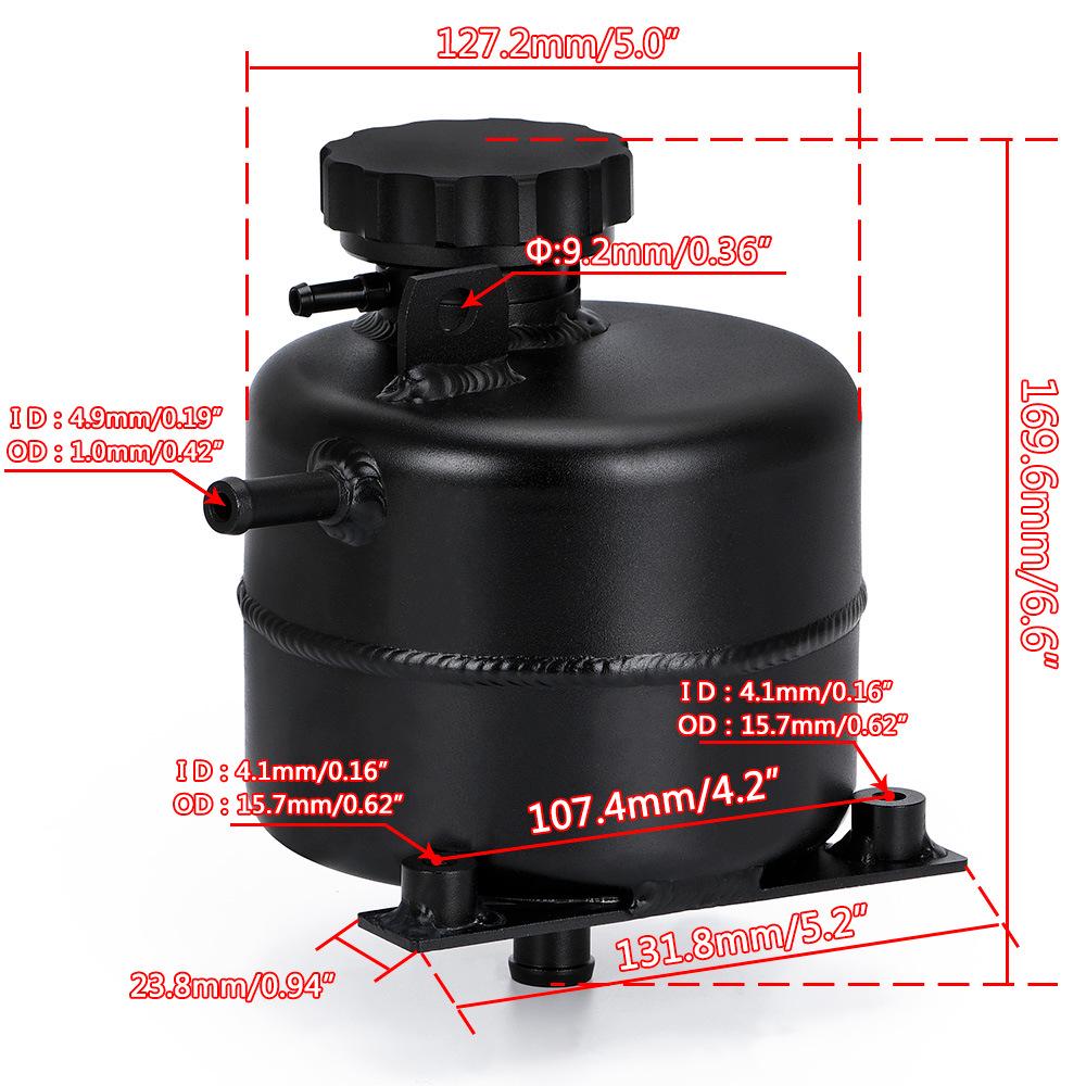 Aluminum Radiator Coolant Tank for MINI Cooper S Convertible R52/R53