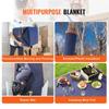 Moving Blankets, 80" x 72", 35 lbs/dz Weight, 12 Packs, Professional Non-Woven & Recycled Cotton Packing Blanket, Heavy Duty Mover Pads for Protecting