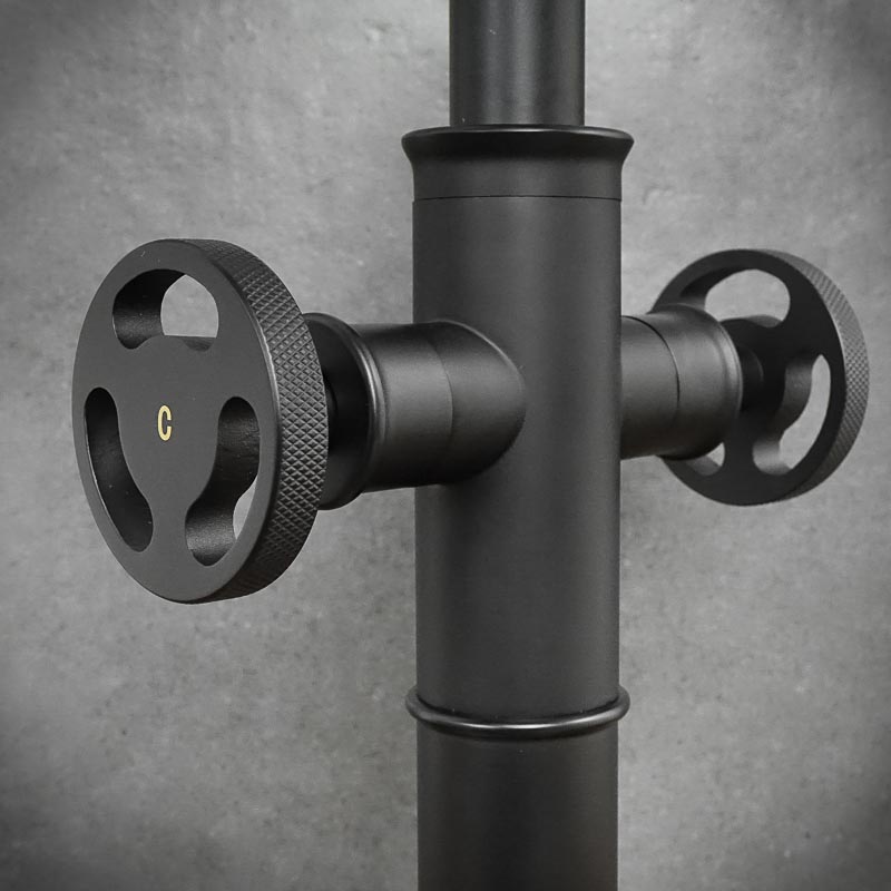 Black HATFIELD free-standing washbasin tap