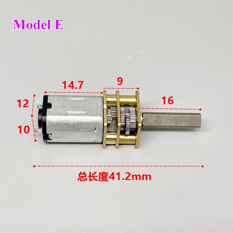 Mini N20 Gear Motor DC 3V-12V Slow Speed Full Metal Gearbox Gear Reducer Electric Engine Large Torque DIY Toy Robot