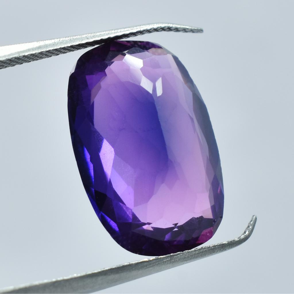 Natural Purple Sapphire Loose Gemstone Cushion Cut 10.45 Ct September Birthstone for Gem Collections