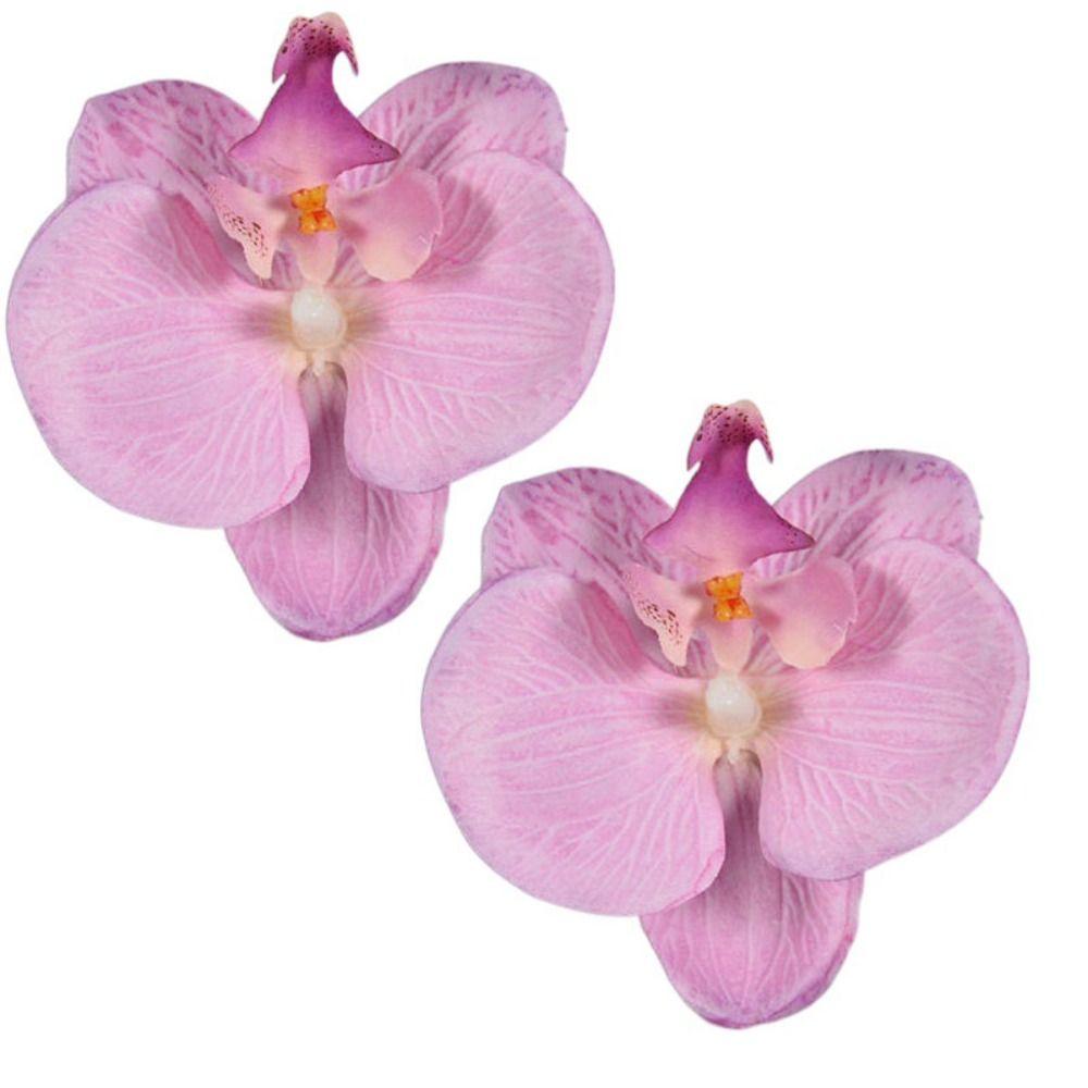 2pcs Korean Style Artificial Butterfly Orchid Decoration Flowers Orchids  Car Home Decoration