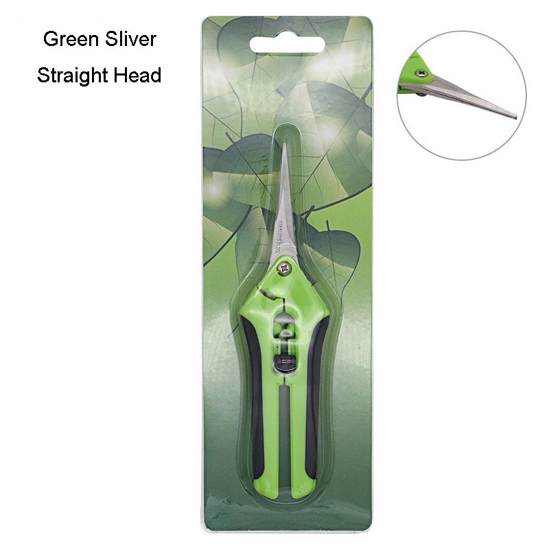 Stainless Steel Multifunctional Pruning Shears Fruit Flower Branch Shears Straight Elbow Garden Gardening Scissors