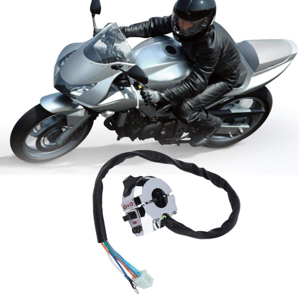 Motorcycle Handlebar Switch Motorcycle Horn Switch Turn Signal Horn Light Left Switch Aluminum Material