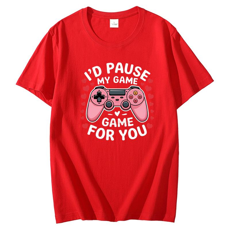 Gaming Gamers Fashion Shirts Graphic Tee Tops  Tshirt New Arrival Goods High Quality Short Sleeve Tee Cotton Unisexs Tshirts