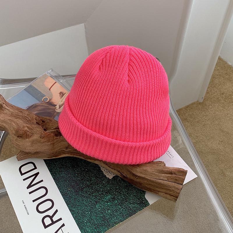 Women's Winter Wool Hat Trendy Korean Pullover Hat Versatile Cold Hat Korean Version Japanese Warm Confinement Knit Hat Autumn and Winter
