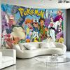 Pocket Monster Wandteppich Ästhetisches Wandbehang Gedruckter Stoffdecke Dekorative Wandteppiche für Schlafzimmer Wohnzimmer Heimdekoration