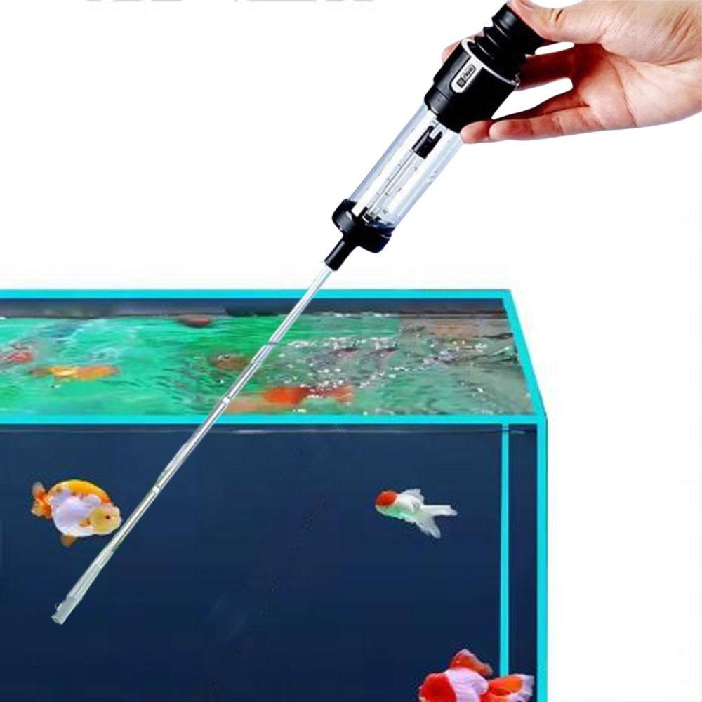 

Detachable Fish Tank Feces Suction Tool Plastic Lengthen Pipettes Cleaner Fish Tank Cleaning чорний