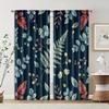 2pcs   Contemporary Curtains Boho Nature Leaf Versatile 100% Polyester (without Rod) All Seasons Perfect for Bedroom Living Room