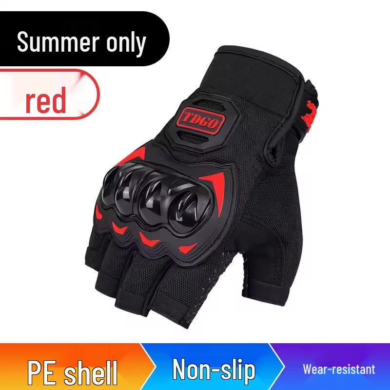 

Женские дышащие мотоперчатки Long Chan с полупальцами