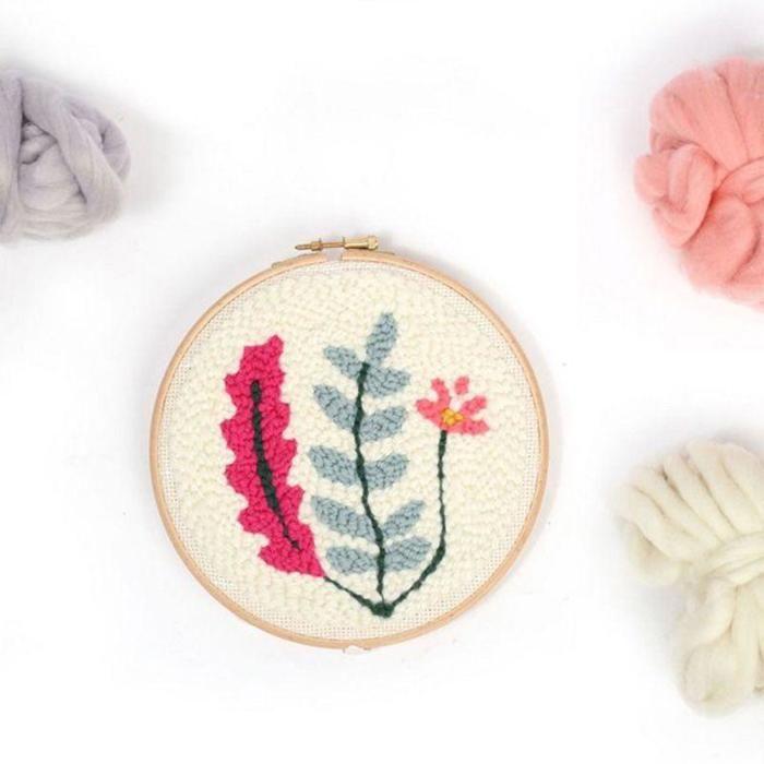 Kit Punch Needle Vegetal