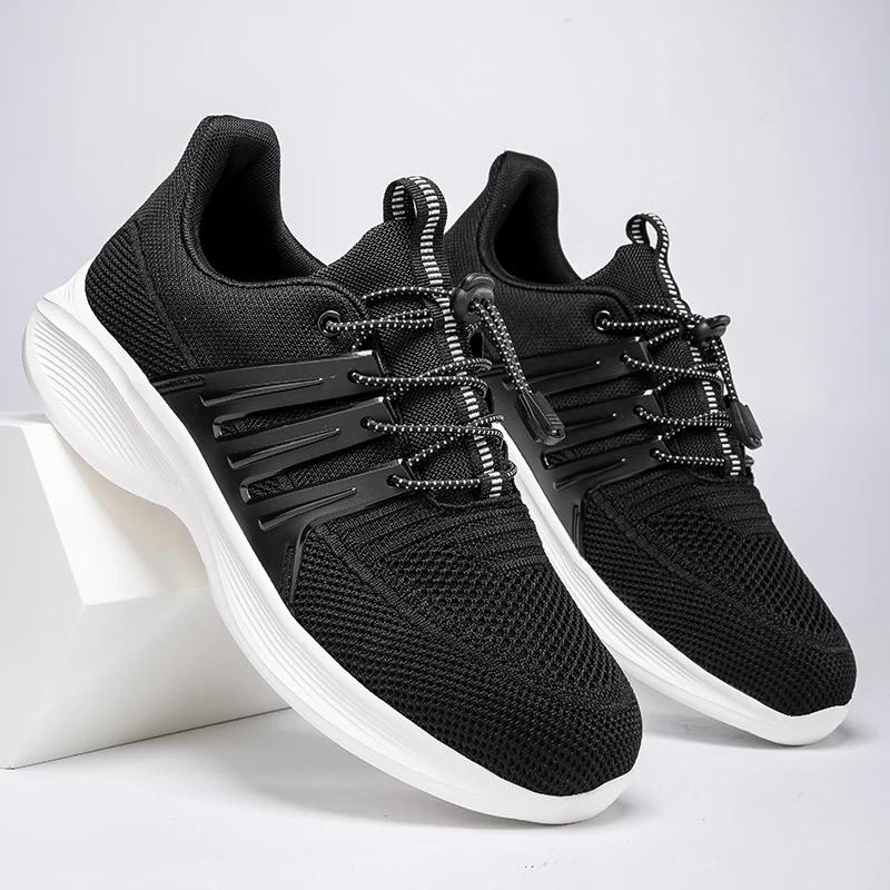 

Men s Black Hiking Shoes 2025 Fashionable Mesh Running Shoes Anti Slip Comfortable Walking Shoes Couple s Casual Sportswear 36