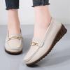 Women's Black Loafers Moccasins Casual Slip On Grey Flats Walking Shoes for Mother Plus Size