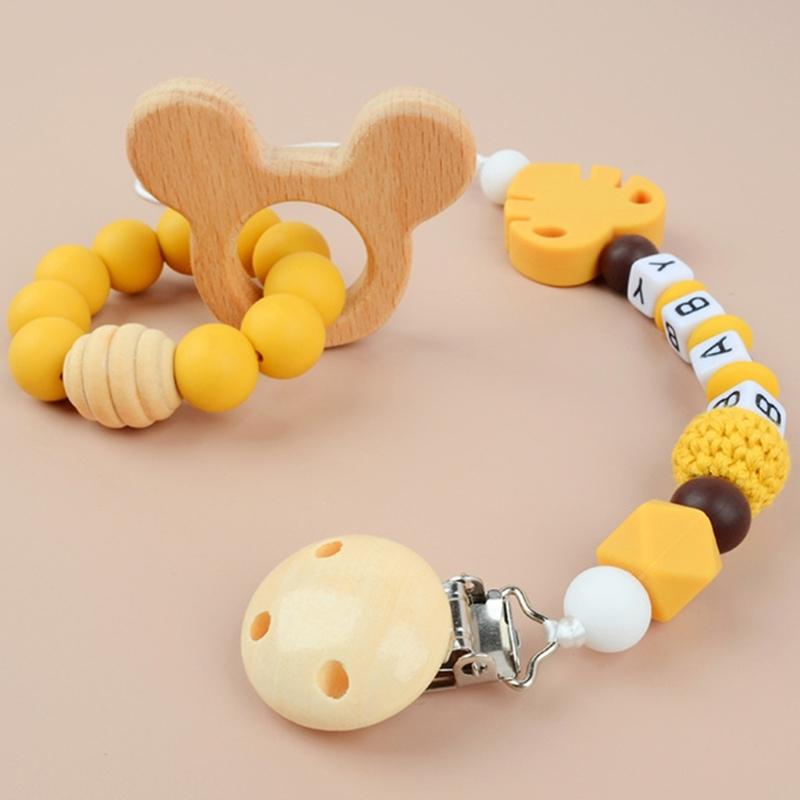 Baby Soother Chain Pacifier Holder Baby Toddlers Anti-drop Pacifier Strap Teether Toy Pacifier Dummy Chain Baby Supplies