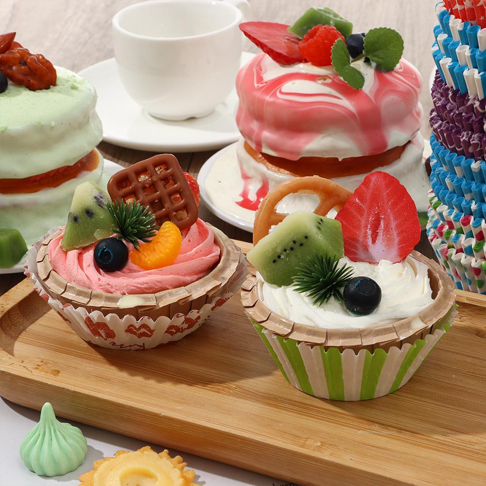 100Pcs CupCake Cake Mold Muffin Box Oil Proof Paper Holder Cup Case Baking Tools DIY Cake Decorating Birthday Party Supplies