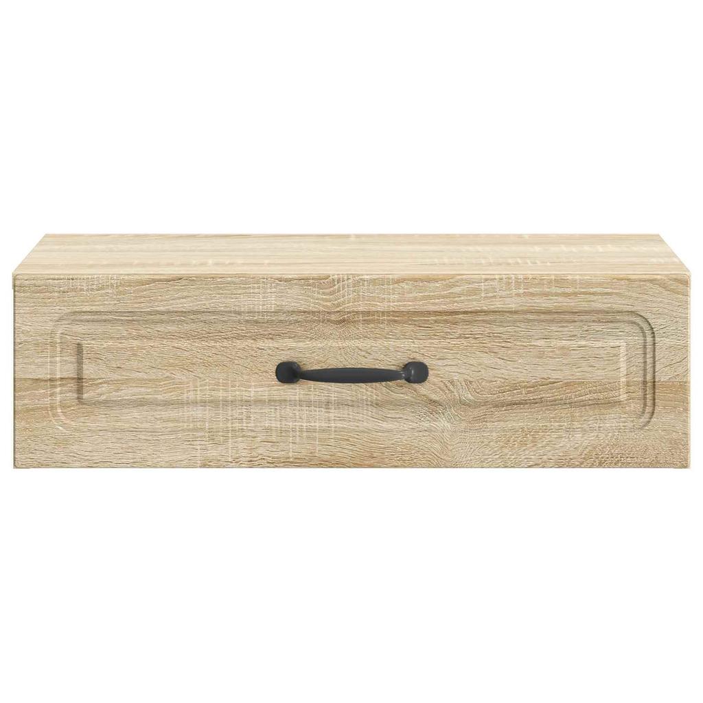 Wall Mounted Side Table Sonoma Oak 59 X 34.5 X 17 Cm