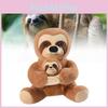 Cute Sloth Plush Toy Mother And Baby Soft Stuffed Animal Doll Kids Gift 20cm And 30cm
