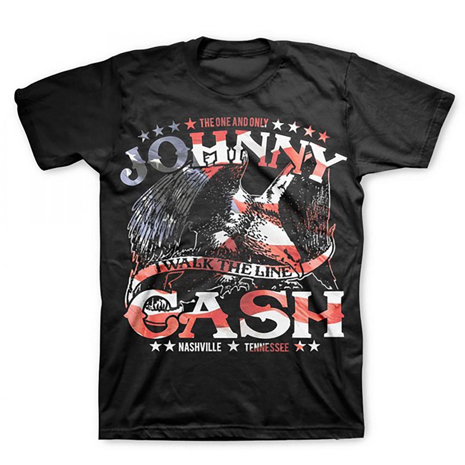 Men s Johnny Cash The One And Only I Walk The Line Nashville Tennessee T-shirt XXXXL