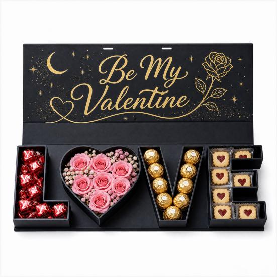 Empty Valentine s Day Romantic Fillable Chocolate Strawberry LOVE Letter Box Gift Box Candy