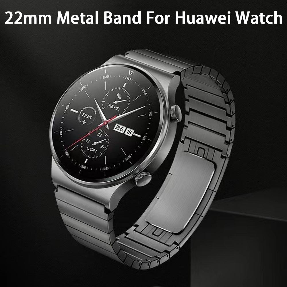 For Huawei Watch GT 46mm Band Metal Bracelet 22mm Strap For Samsung Galaxy Watch 3 45mm Replaceable Watchband Accessory