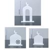 Ramadan Kareem Acrylic Ornament White Gold Acrylic Table Decoration Eid Mubarak Ornament Muslim Islamic holiday party decoration