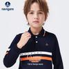 Navigare Boy's Long-Sleeve POLO Shirt