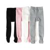 Baby Tykk Tights Baby Småbarn Barn Jenter Strømper Bomulls Varm Strømpebukse Ensfarget Tight Svart Hvit Grå Rosa Høst Vinter