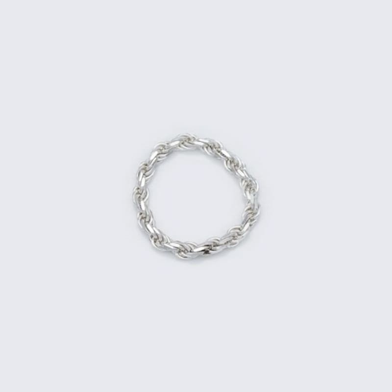 BONBEAU Bono Twist Silver Chain Ring Bono Bold Twist Chain Silver 925 Ring