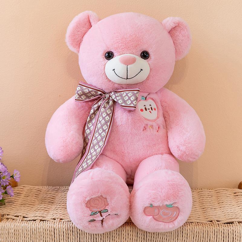 Cartoon Teddy Bear Plush With Fiber Cotton Filling And Unique Design For Love Gift