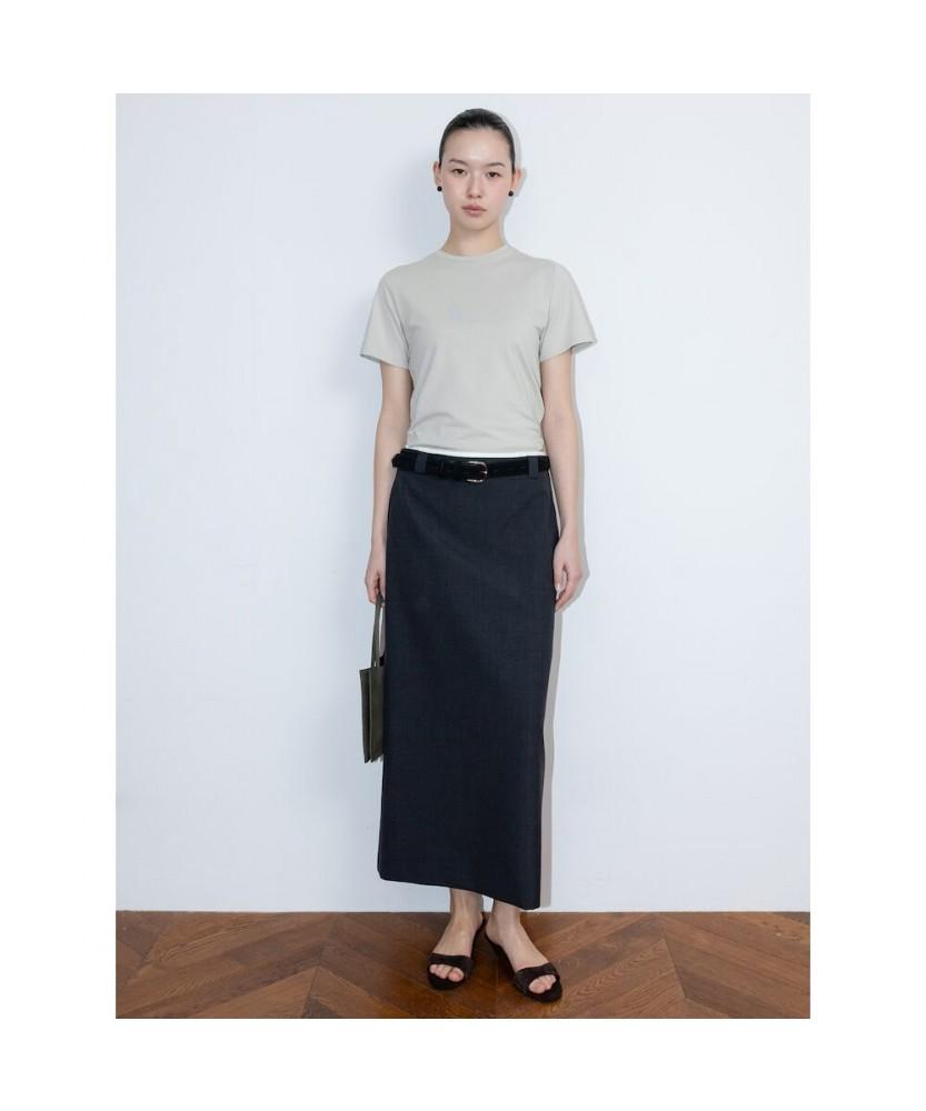 Diaepeocheo Cotton Fitted Top Gray (Ta6242A013)