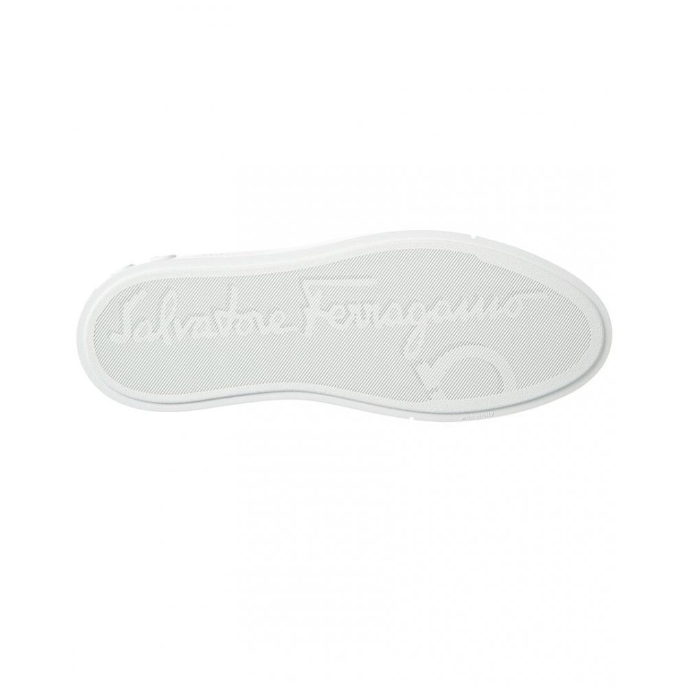 Salvatore Ferragamo Ferragamo Mediterr Eco Canvas Sneaker White