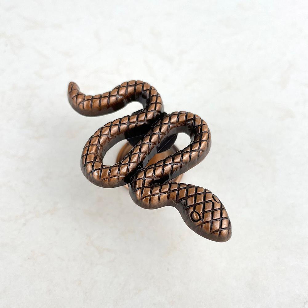 Children Room Knob Snake Shape Handle Robust Construction Stylish Addition Versatile Use Decorative Drawer Knobs