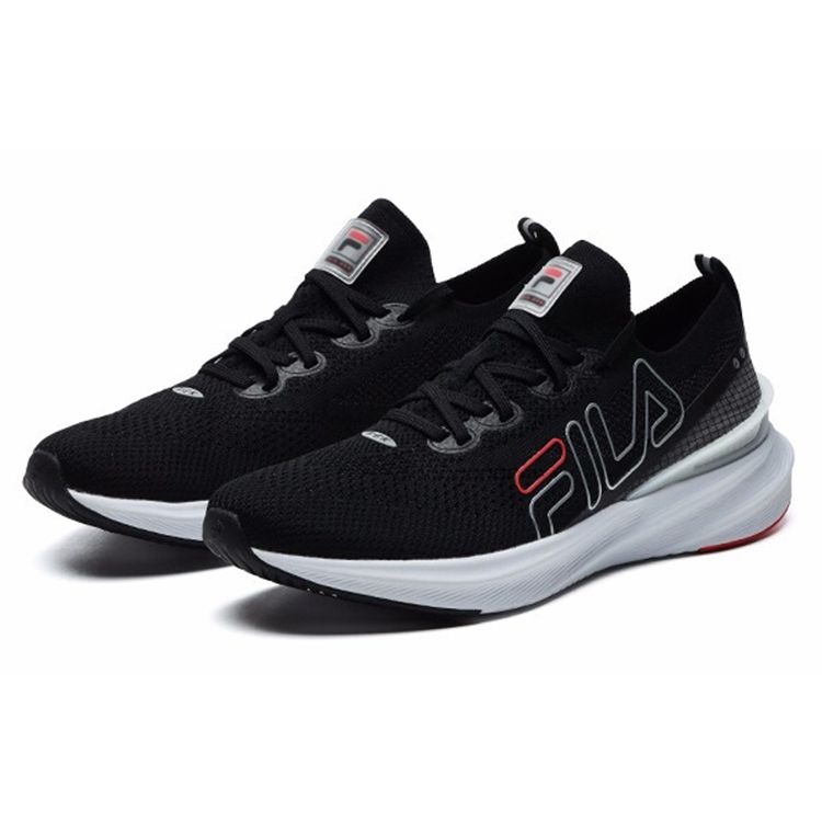 FILA Athletics Comfortable Fabric Low-Top Casual Running Shoes Women sneaker Black A12W122202FBK