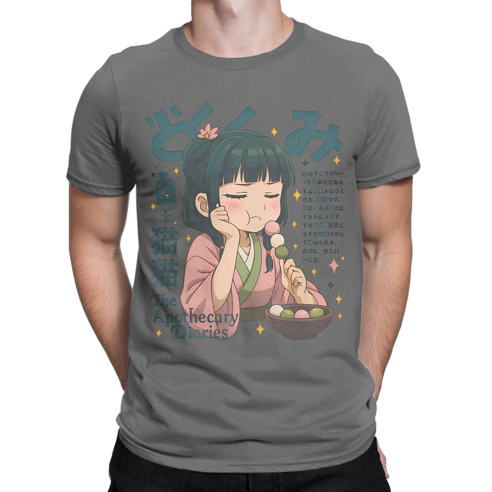 

Дневники аптекаря Маомао Мужская футболка Романтика Аниме Новинка 100% хлопок Футболки Круглый вырез Короткий рукав Футболка Принтованные топы 4XL