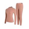 Mens Womens Cotton Thermal Underwear Set Fleece Lined Warm Base Layer Top Bottom Winter
